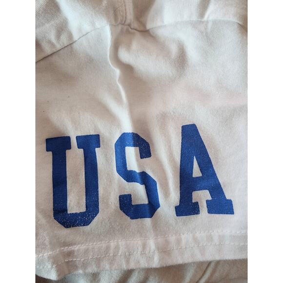 Disney American Flag Cropped Top Patriotic Print Size Medium - Picture 5 of 5